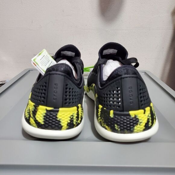 Crocs Men's Sz 9 LiteRide 360 Marbled Pacer Shoes 207633-02K Black/Yellow NWT - Picture 9 of 15